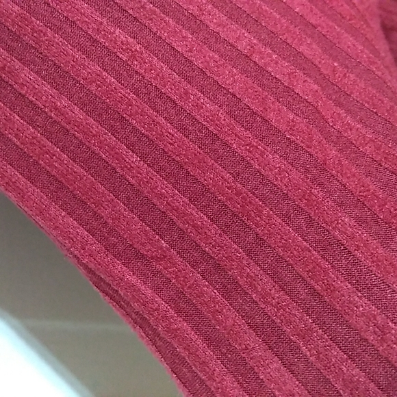 NWT Zara Red Ribbed CrewNeck Shift Dress - Picture 5 of 5
